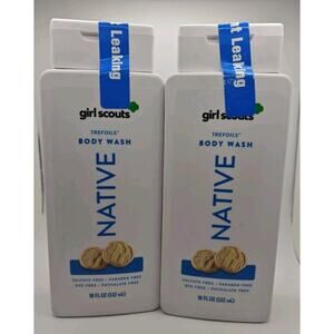 2 - Native Girl Scouts Trefoils Body Wash 18 fl oz Limited Edition Discontinued